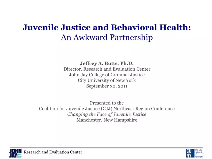 juvenile justice and behavioral health an awkward