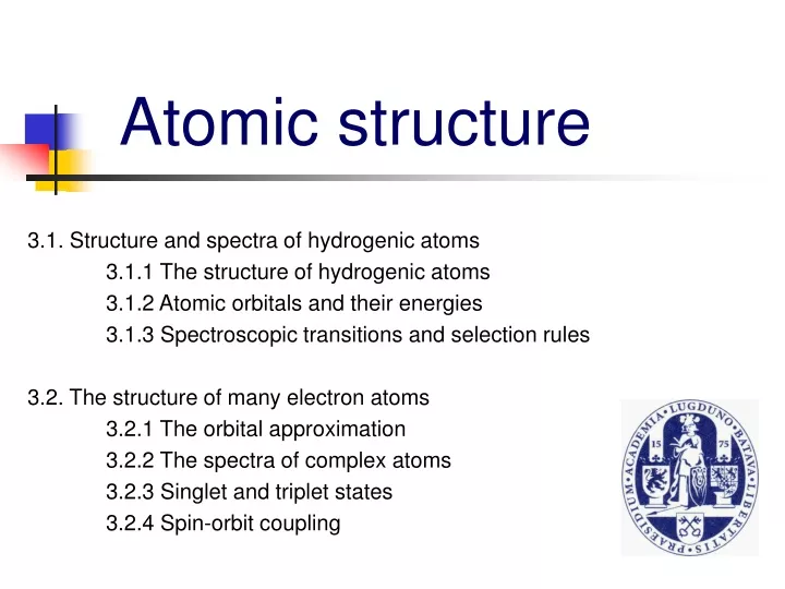 atomic structure