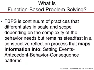 What is  Function-Based Problem Solving?