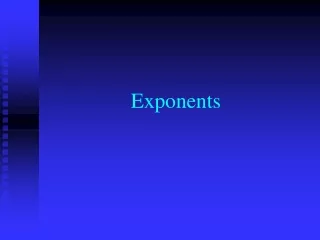 Exponents