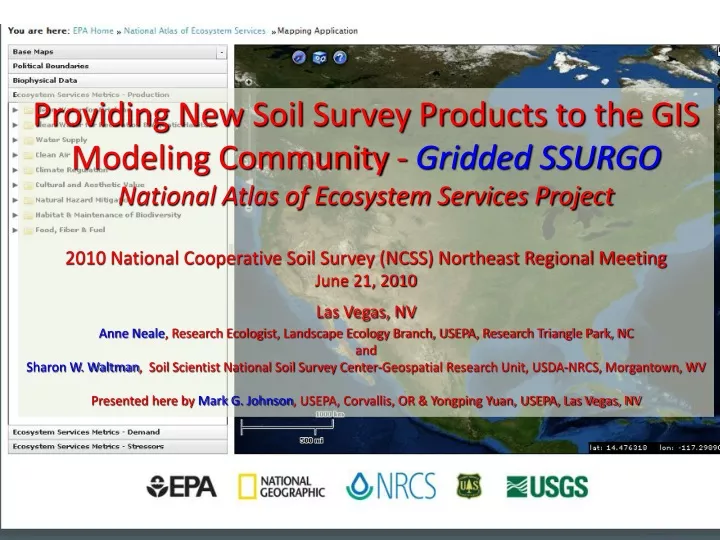 providing new soil survey products