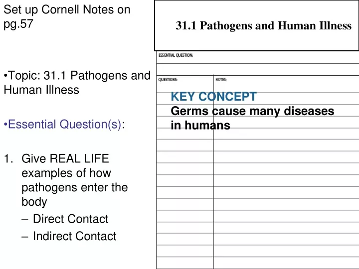 31 1 pathogens and human illness