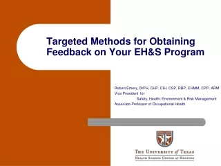 Targeted Methods for Obtaining Feedback on Your EH&amp;S Program