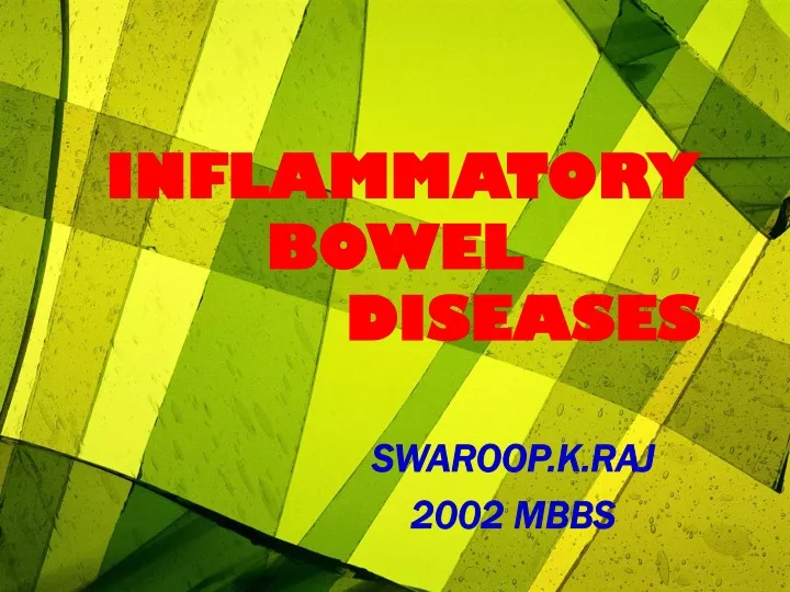 inflammatory bowel diseases