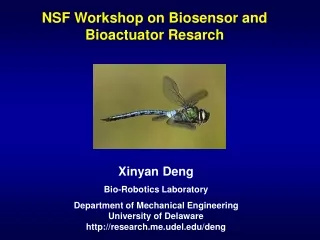 NSF Workshop on Biosensor and Bioactuator Resarch