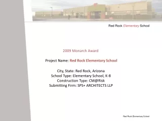 Project Name: Red Rock Elementary School