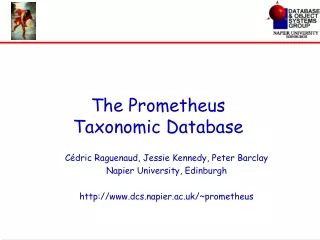 The Prometheus Taxonomic Database