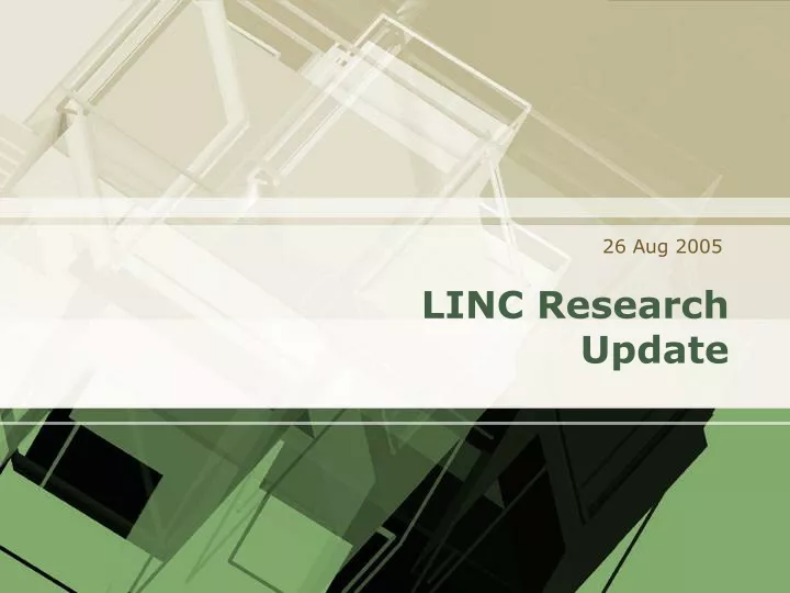 linc research update