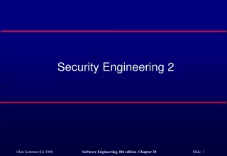 Security Engineering 2