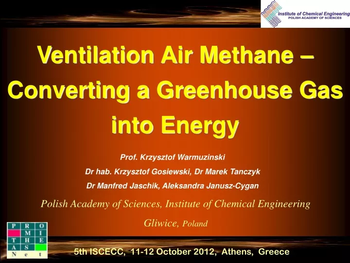 ventilation a ir m ethane c onverting a g reen