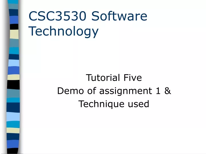 csc3530 software technology