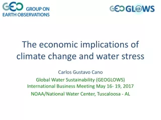 The economic implications of climate change and water stress