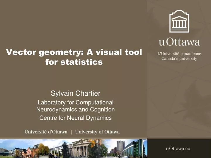 vector geometry a visual tool for statistics