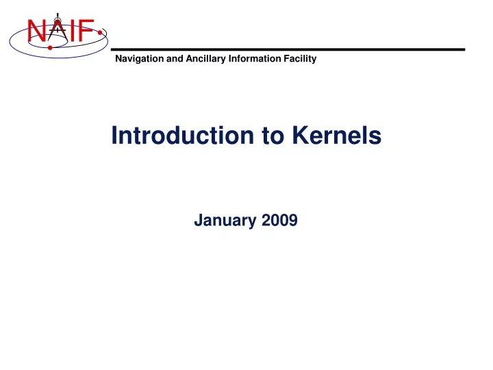 introduction to kernels