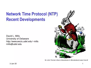 Network Time Protocol (NTP) Recent Developments