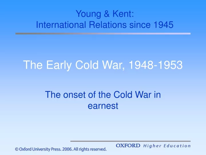 the early cold war 1948 1953