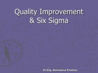 Quality Improvement &amp; Six Sigma