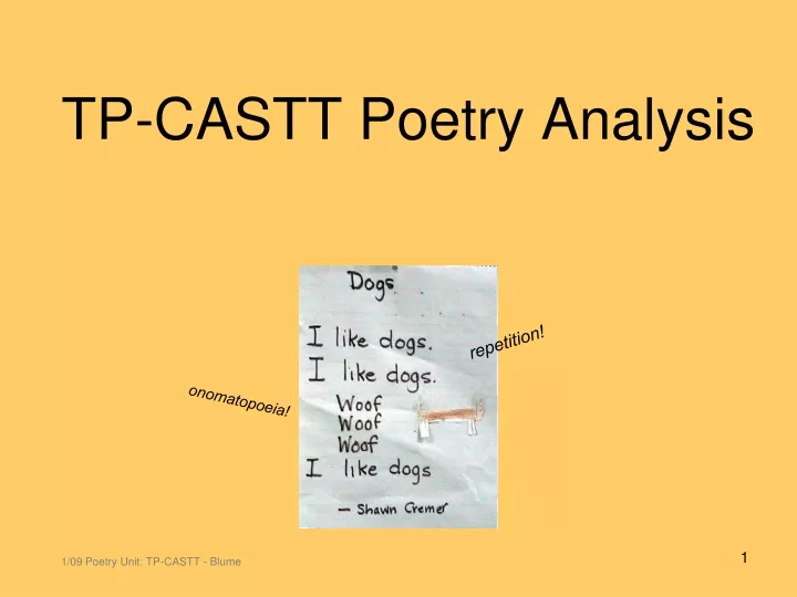 tp castt poetry analysis