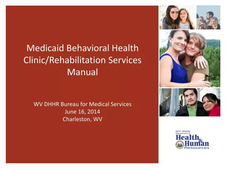 medicaid behavioral health clinic rehabilitation services manual