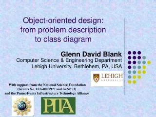 Object-oriented design:  from problem description to class diagram