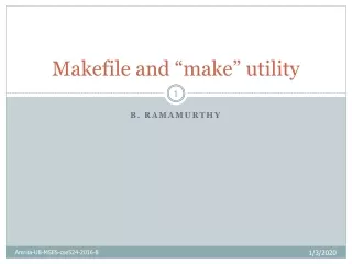 Makefile and “make” utility