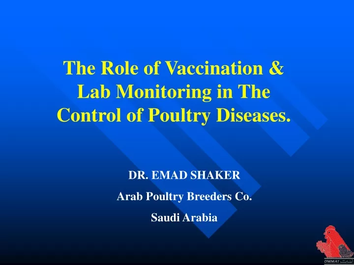 the role of vaccination lab monitoring