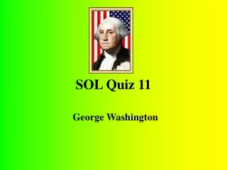 SOL Quiz 11