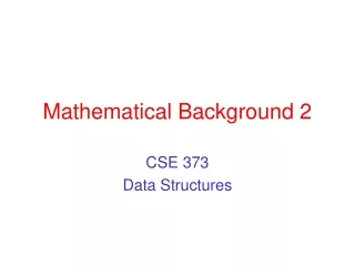 Mathematical Background 2
