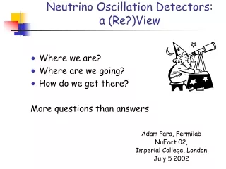 Neutrino Oscillation Detectors: a (Re?)View