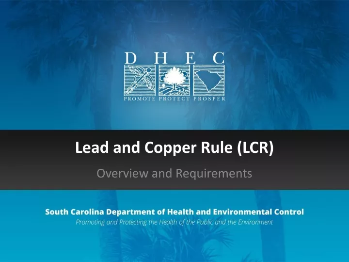 lead and copper rule lcr