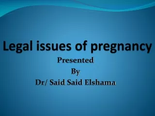 Legal issues of pregnancy