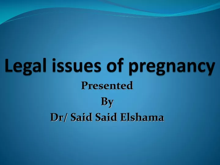 legal issues of pregnancy