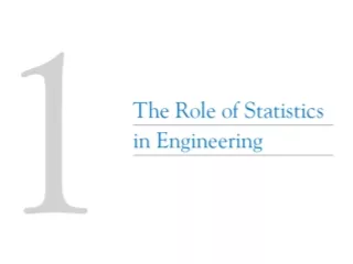 1-1 	The Engineering Method and 	Statistical Thinking