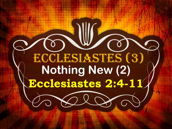 ecclesiastes 3