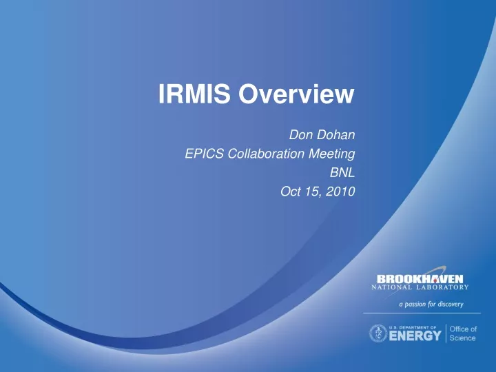 irmis overview