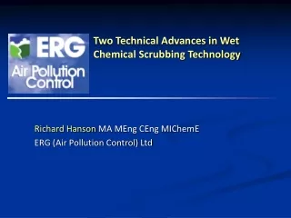 Two Technical Advances in Wet Chemical Scrubbing Technology