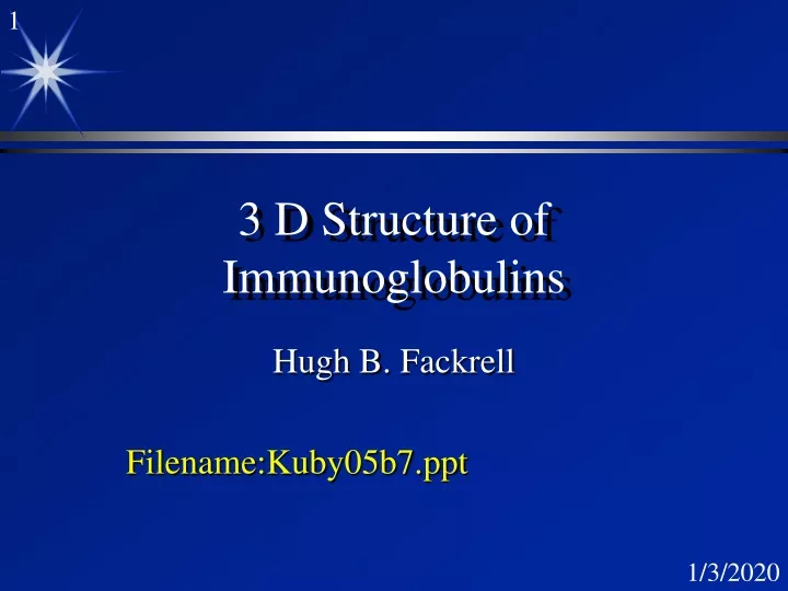 3 d structure of immunoglobulins