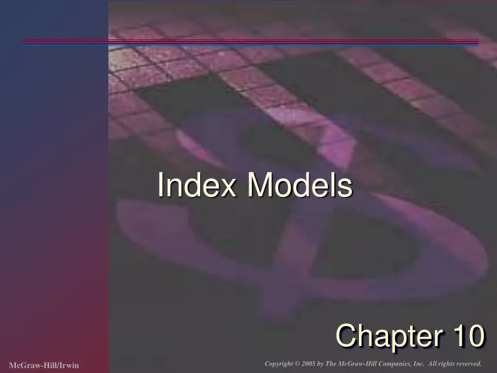 index models