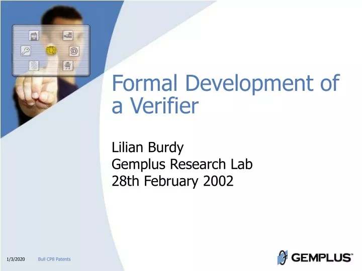 formal development of a verifier