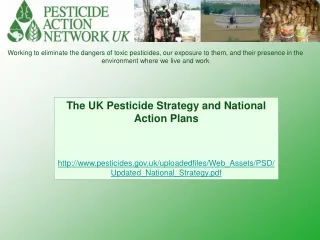 The UK Pesticide Strategy and National Action Plans