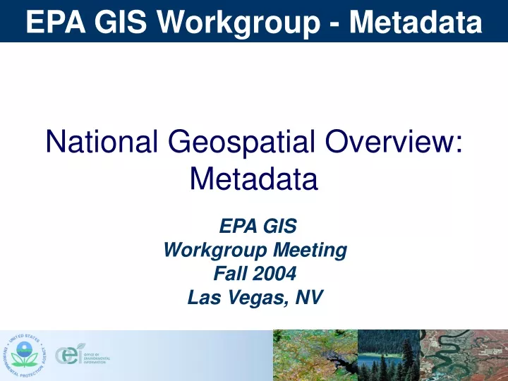national geospatial overview metadata