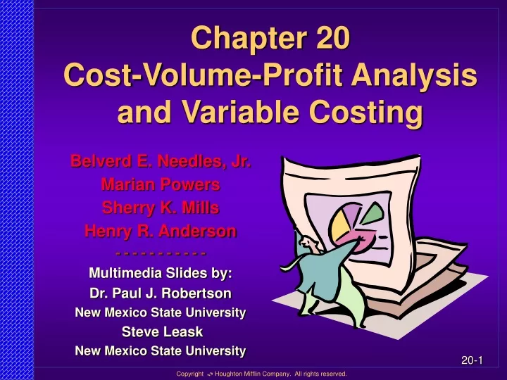 chapter 20 cost volume profit analysis and variable costing