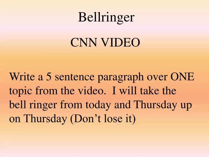 bellringer