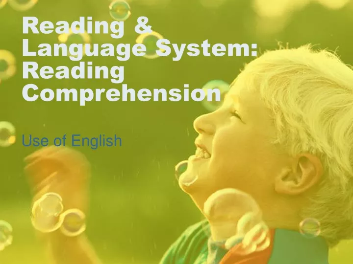 reading language system reading comprehension
