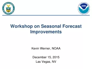 Workshop on Seasonal Forecast Improvements