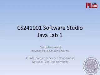 CS241001 Software Studio Java Lab 1