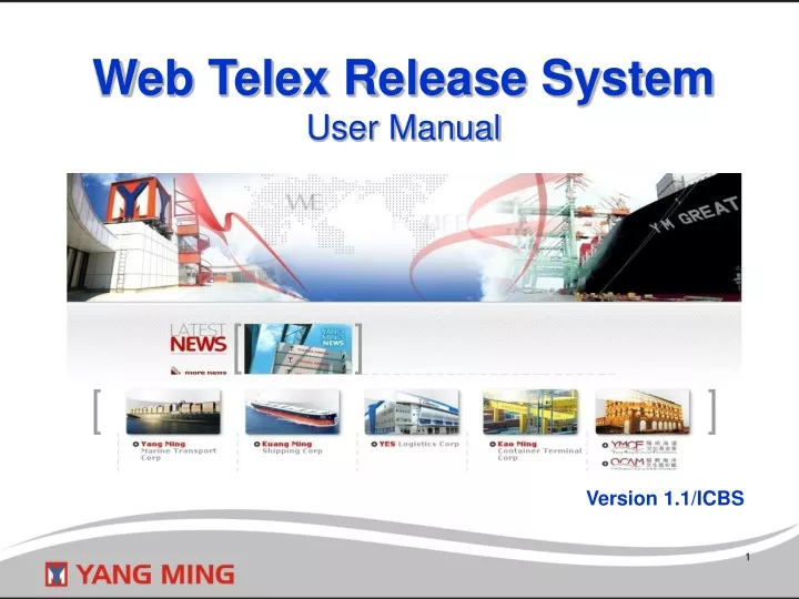 web telex release system user manual