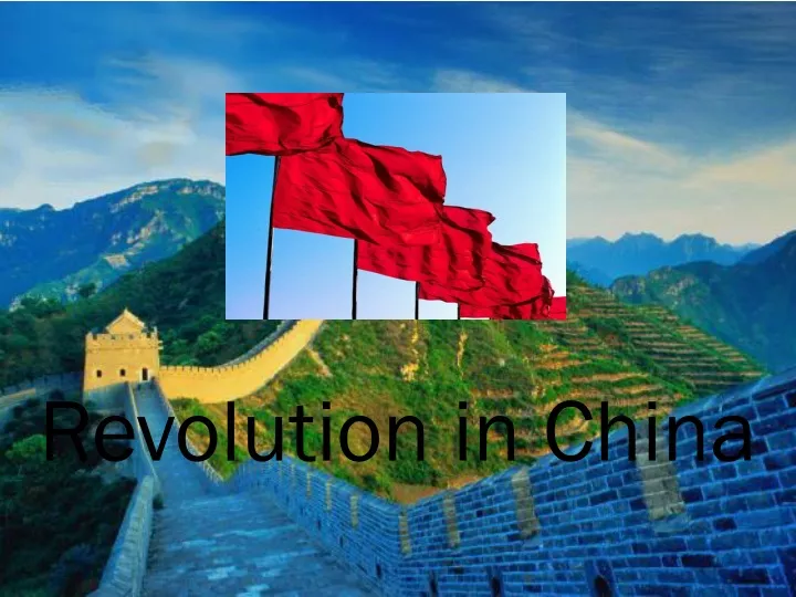 revolution in china