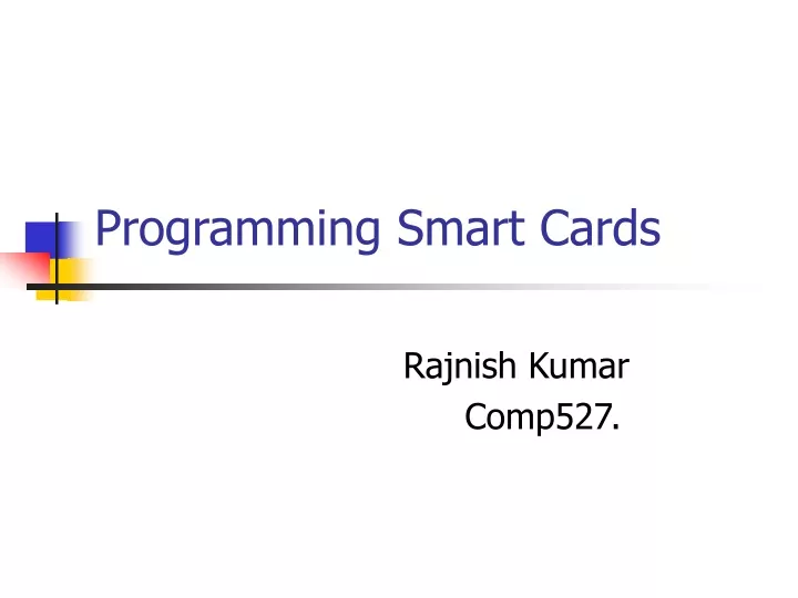 programming smart cards
