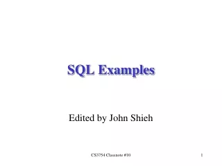 SQL Examples